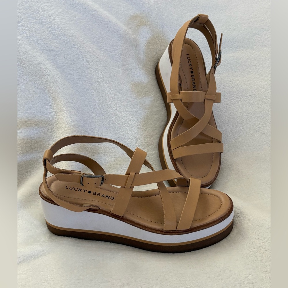 Lucky Brand Wedge Sandals - Size 8